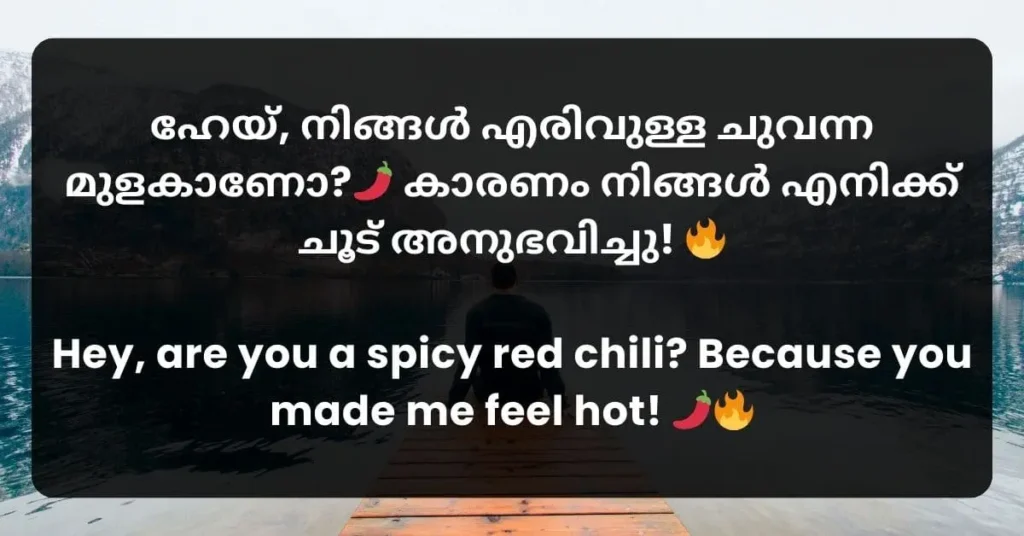 a dirty Malayalam pick up line to try on your guy crush or boyfriend