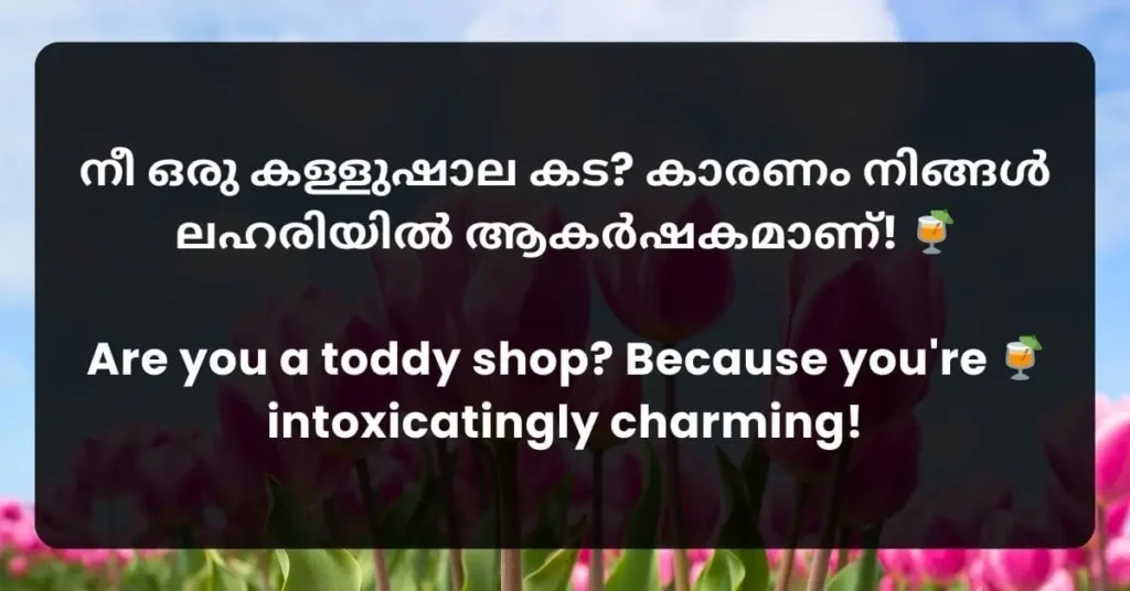 funny pick up line in Malayalam to impress your boyfriend or guy bestfriend