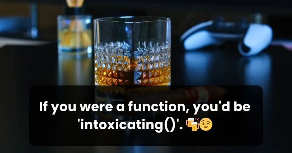 hot IT pick up line about intoxication using the definition of function in programming